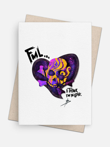 FML I Think I’m In Love Card-Greeting Cards-Arsenal By Blake Hunter