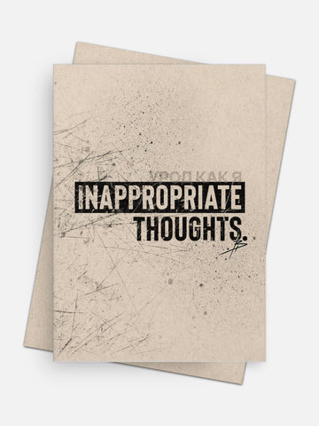 Inappropriate Thoughts Love Card-Greeting Cards-Arsenal By Blake Hunter