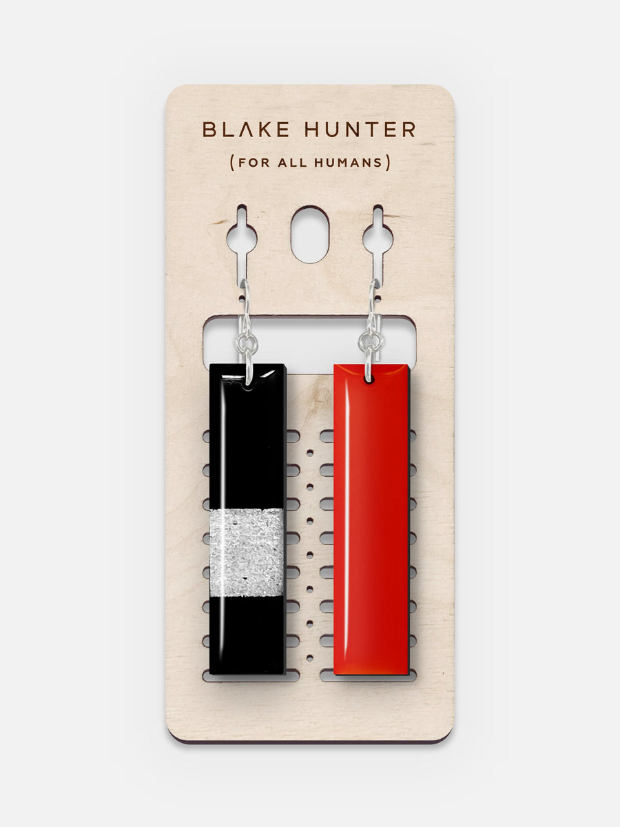 Silver Edition Linea Plank Earrings | Blake Hunter (For All Humans)-Jewelry-Arsenal By Blake Hunter