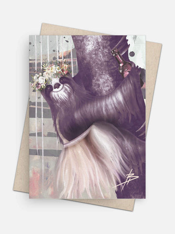 Basic Sloth Card-Greeting Cards-Arsenal By Blake Hunter