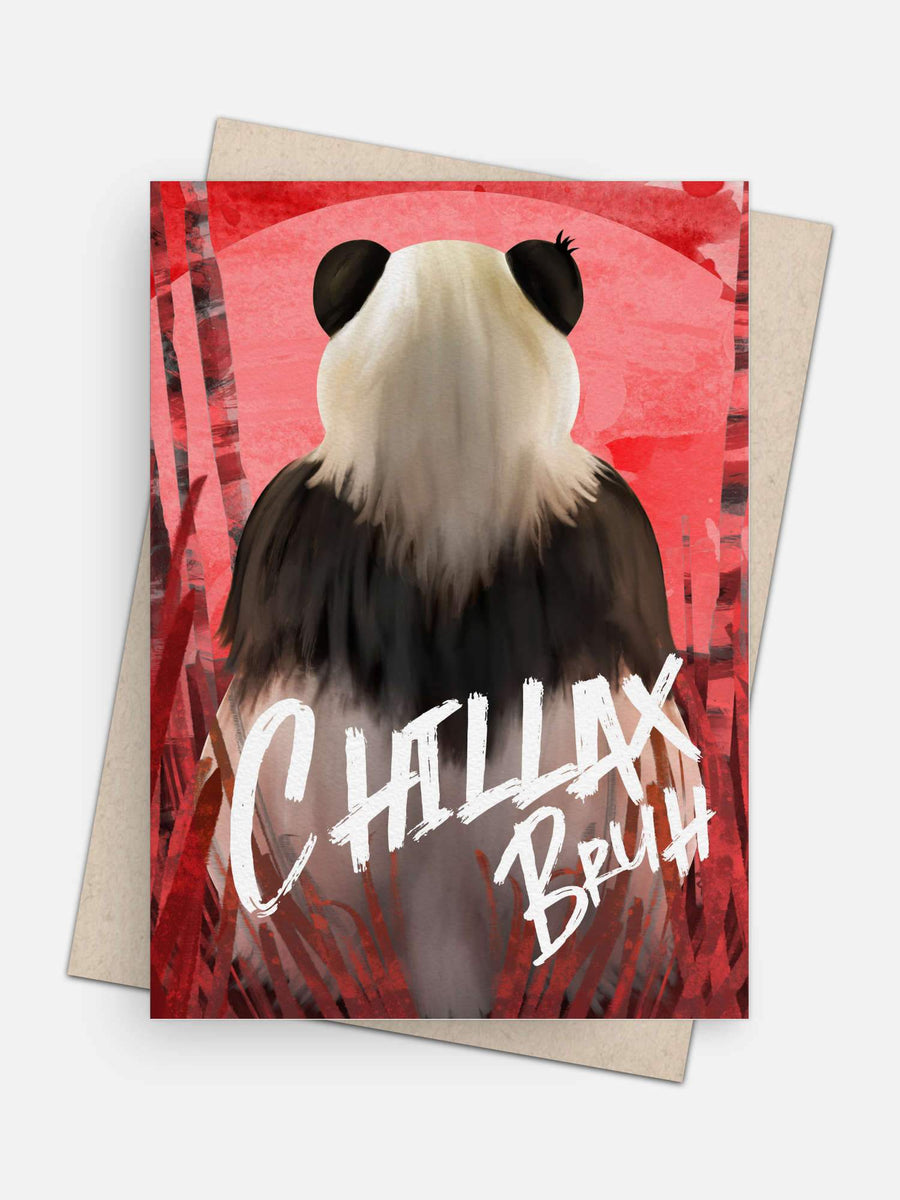 Chillax Bruh Empathy Card-Greeting Cards-Arsenal By Blake Hunter