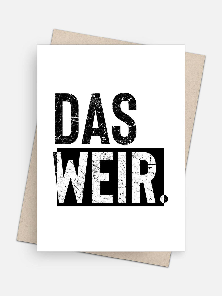 Das Weir Empathy Card-Greeting Cards-Arsenal By Blake Hunter