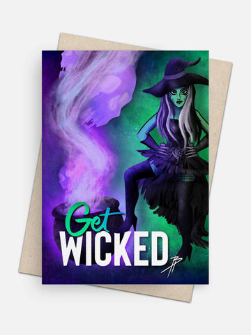 Get Wicked Spooky Card-Greeting Cards-Arsenal By Blake Hunter