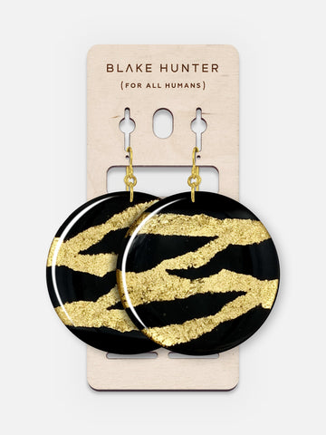 Gold Edition El Tigre Disk Earrings | Blake Hunter (For All Humans)-Jewelry-Arsenal By Blake Hunter