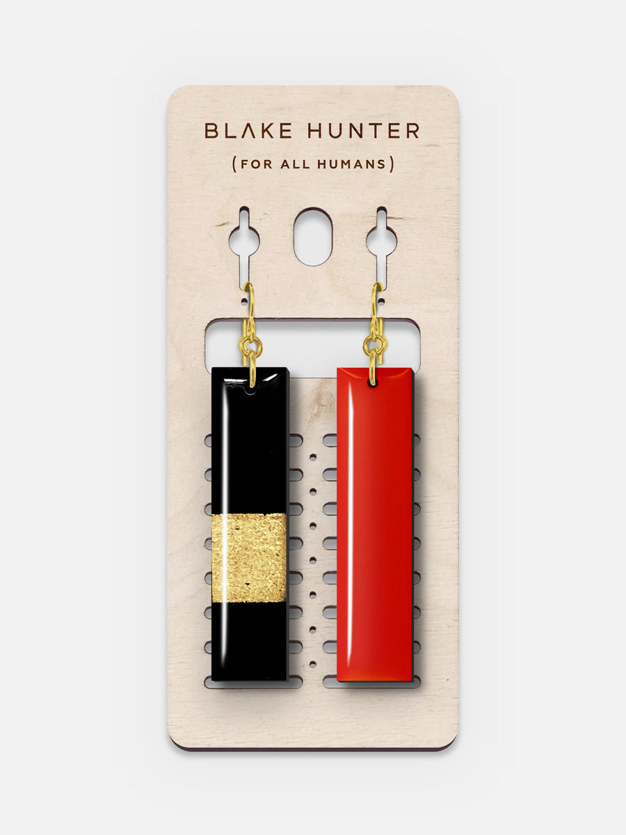 Gold Edition Linea Plank Earrings | Blake Hunter (For All Humans)-Jewelry-Arsenal By Blake Hunter