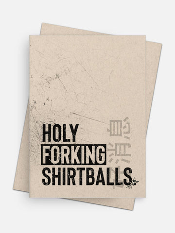 Holy Forking Shirtballs Empowerment Card-Greeting Cards-Arsenal By Blake Hunter