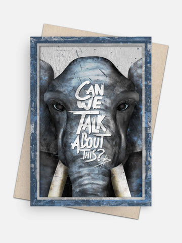 Let’s Talk About This Empathy Card-Greeting Cards-Arsenal By Blake Hunter