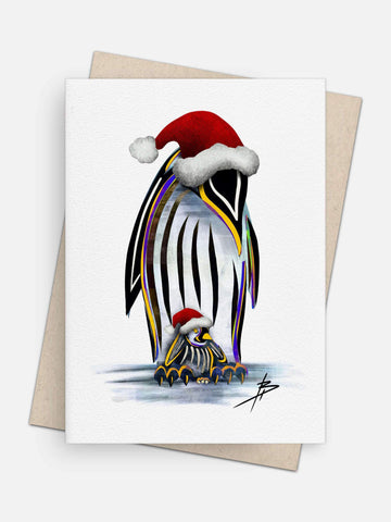 Maggie's Penguinos Holiday Card-Greeting Cards-Arsenal By Blake Hunter