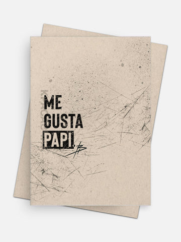 Me Gusta Papi Love Card-Greeting Cards-Arsenal By Blake Hunter