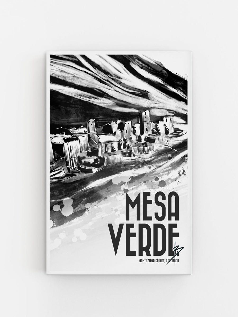 Mesa Verde Black | 124 | Wall Art-Wall Art-Arsenal By Blake Hunter