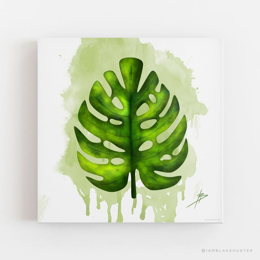 Monstera Leaf | 051 | Wall Art-Wall Art-Arsenal By Blake Hunter