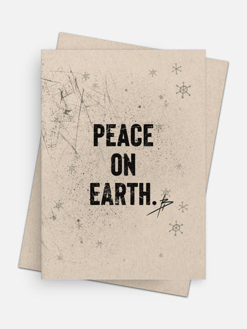Peace On Earth Holiday Card-Greeting Cards-Arsenal By Blake Hunter