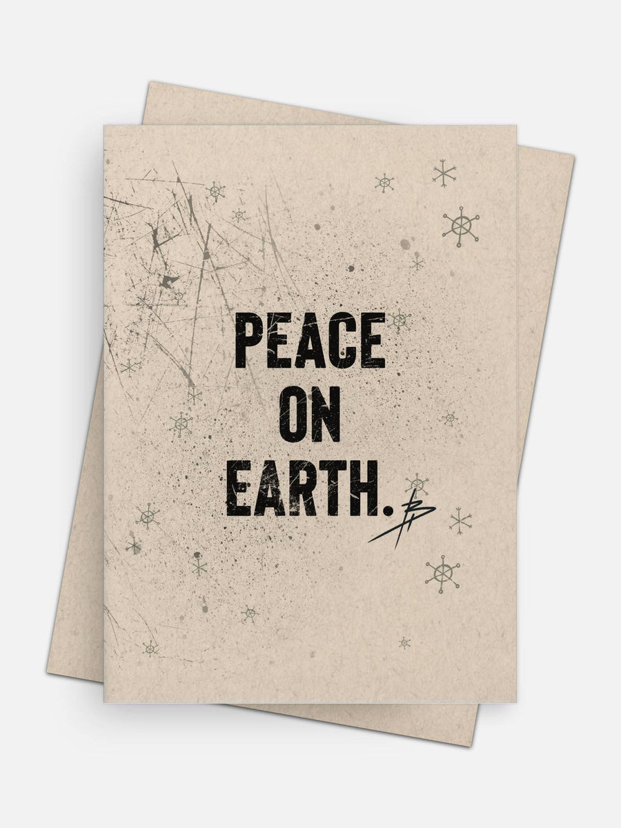 Peace On Earth Holiday Card-Greeting Cards-Arsenal By Blake Hunter