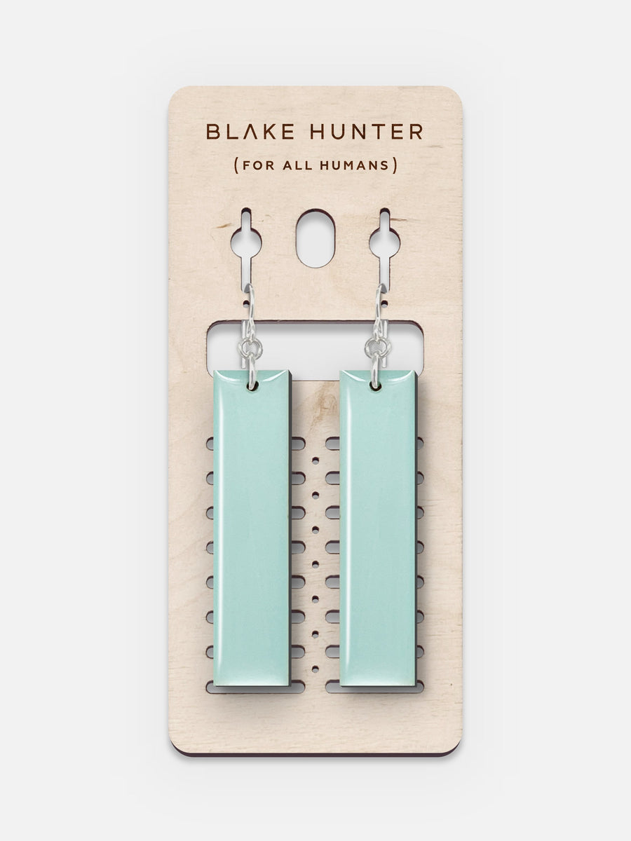 Retro Mint Edition Plank Earrings | Blake Hunter (For All Humans)-Jewelry-Arsenal By Blake Hunter