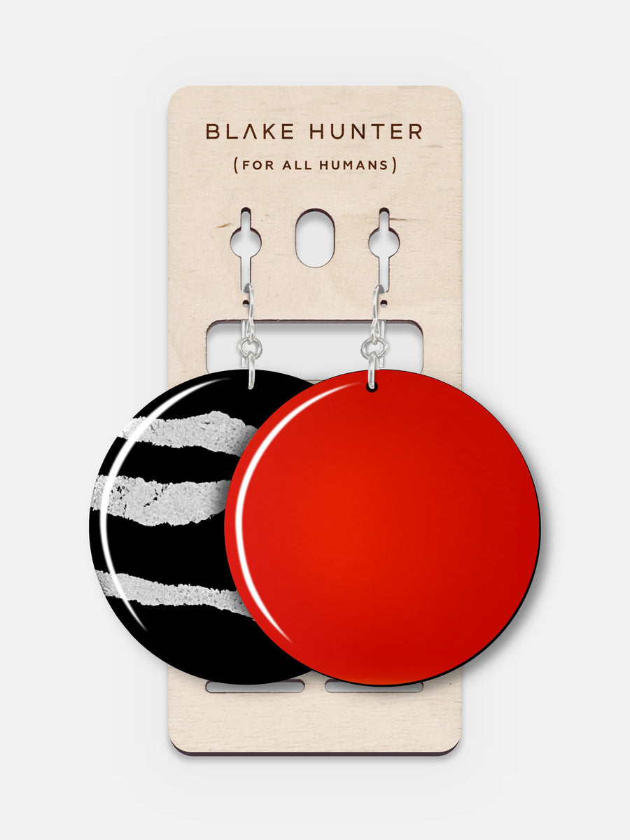 Silver Edition El Tigre Disk Earrings | Blake Hunter (For All Humans)-Jewelry-Arsenal By Blake Hunter