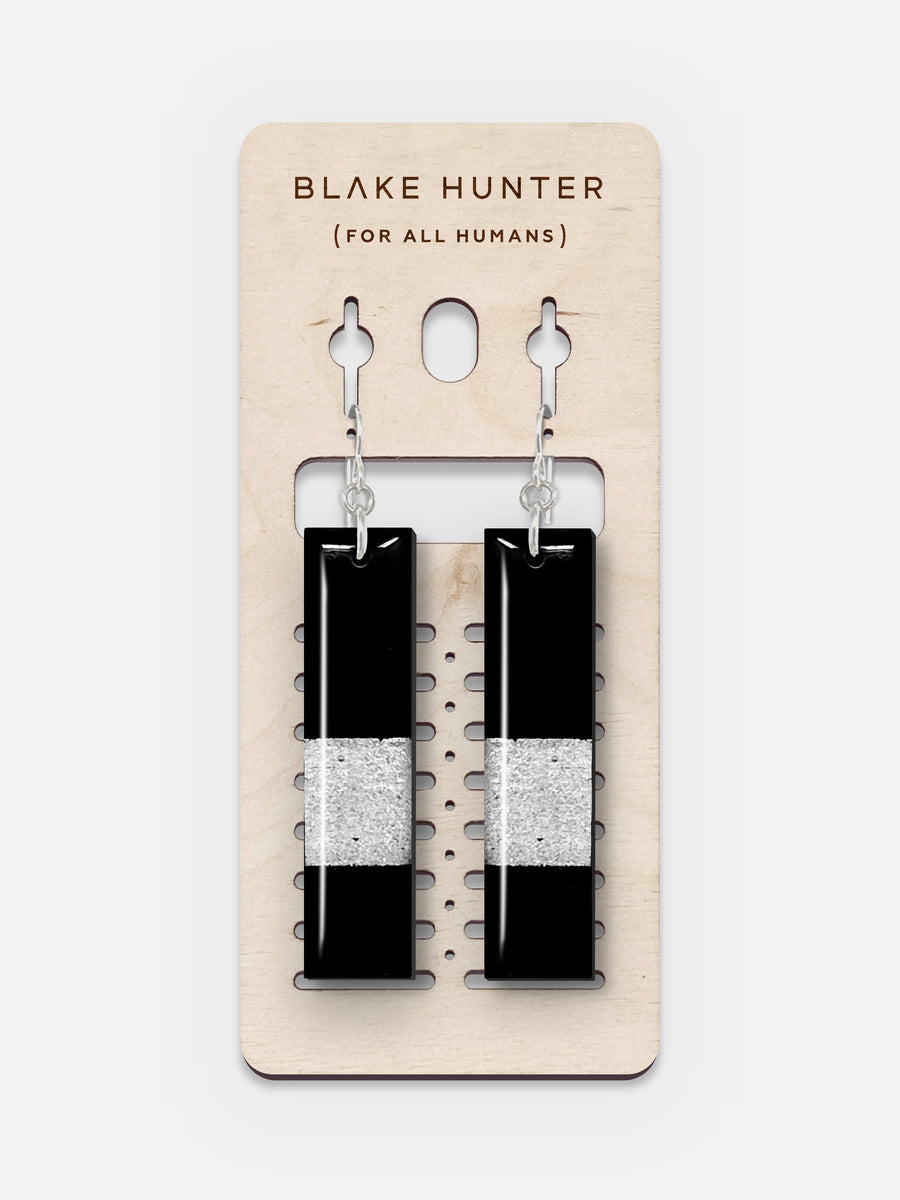 Silver Edition Linea Plank Earrings | Blake Hunter (For All Humans)-Jewelry-Arsenal By Blake Hunter