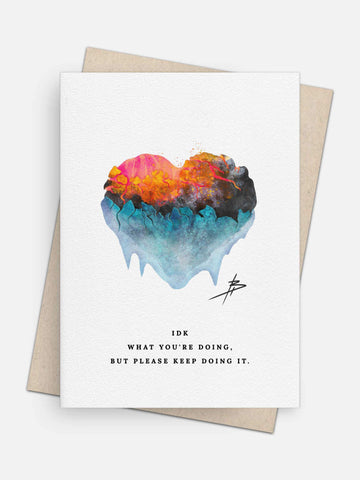 Thawed Heart Love Card-Greeting Cards-Arsenal By Blake Hunter
