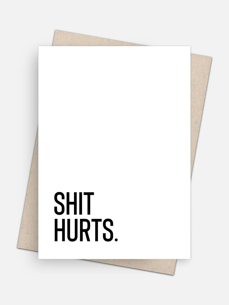 This Shit Hurts Empathy Card-Greeting Cards-Arsenal By Blake Hunter