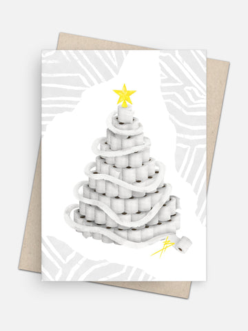 Toilet Paper Christmas Tree 2020 Holiday Edition Card-Greeting Cards-Arsenal By Blake Hunter