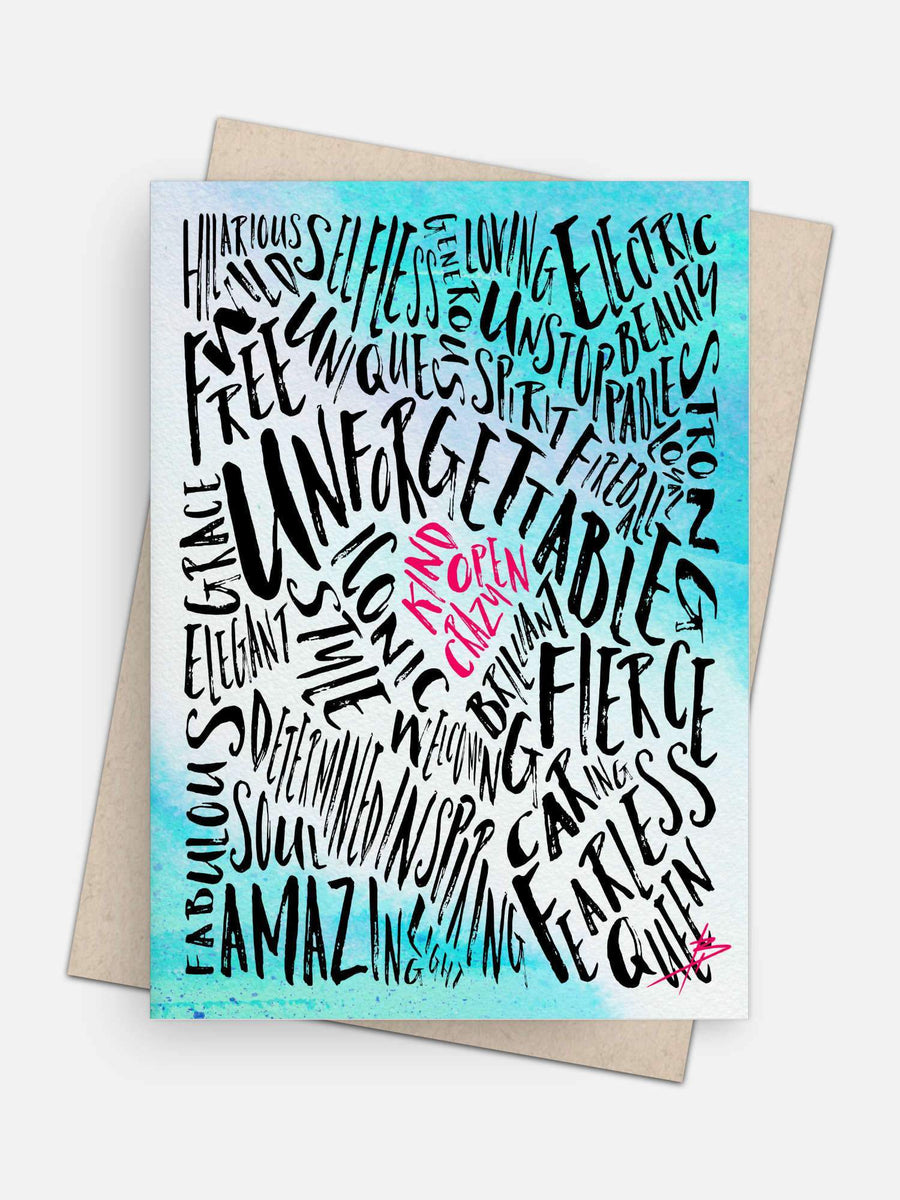 Unforgettable Empowerment Card-Greeting Cards-Arsenal By Blake Hunter