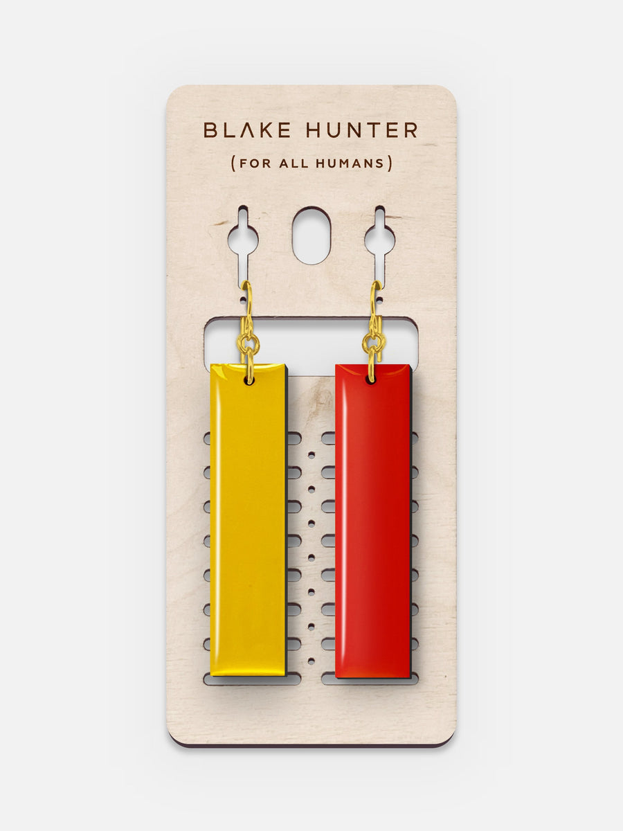 Yellow Submarine Edition Plank Earrings | Blake Hunter (For All Humans)-Jewelry-Arsenal By Blake Hunter