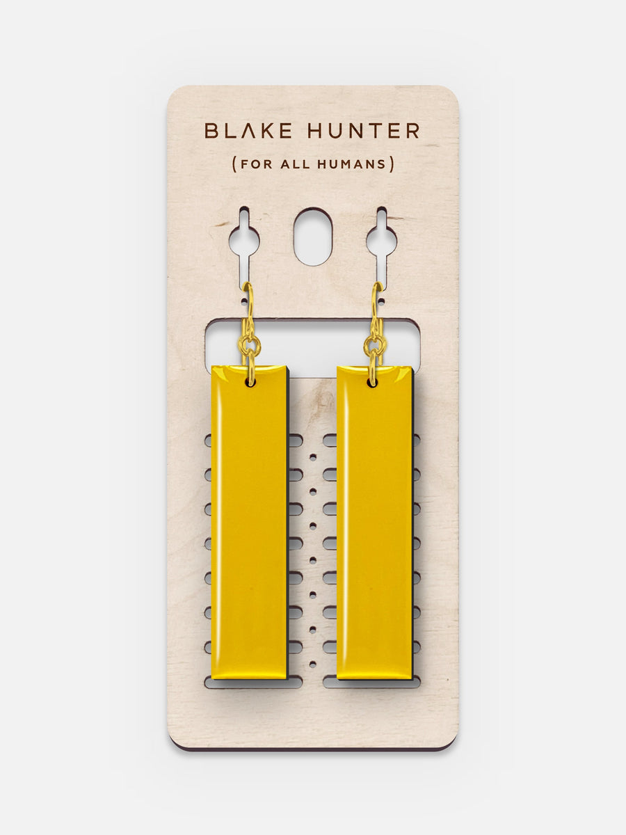 Yellow Submarine Edition Plank Earrings | Blake Hunter (For All Humans)-Jewelry-Arsenal By Blake Hunter