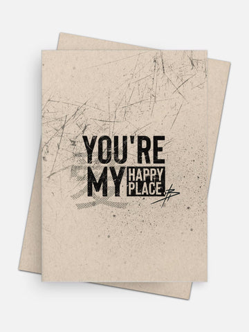 You’re My Happy Place Love Card-Greeting Cards-Arsenal By Blake Hunter